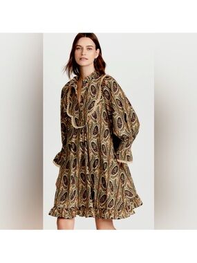 ByTiMo Paisley Baby Cord Shift Dress - Size XS